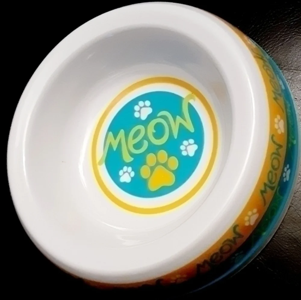Kitty's Graphic Designs Melamine 4 Cat Bowls Bundle